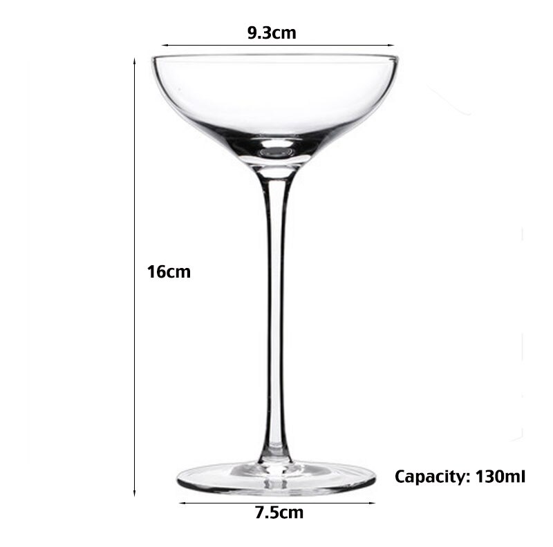 4PCS 120ml Margarita Glasses Cocktail Goblet Glasses Martini Glass Set of 4
