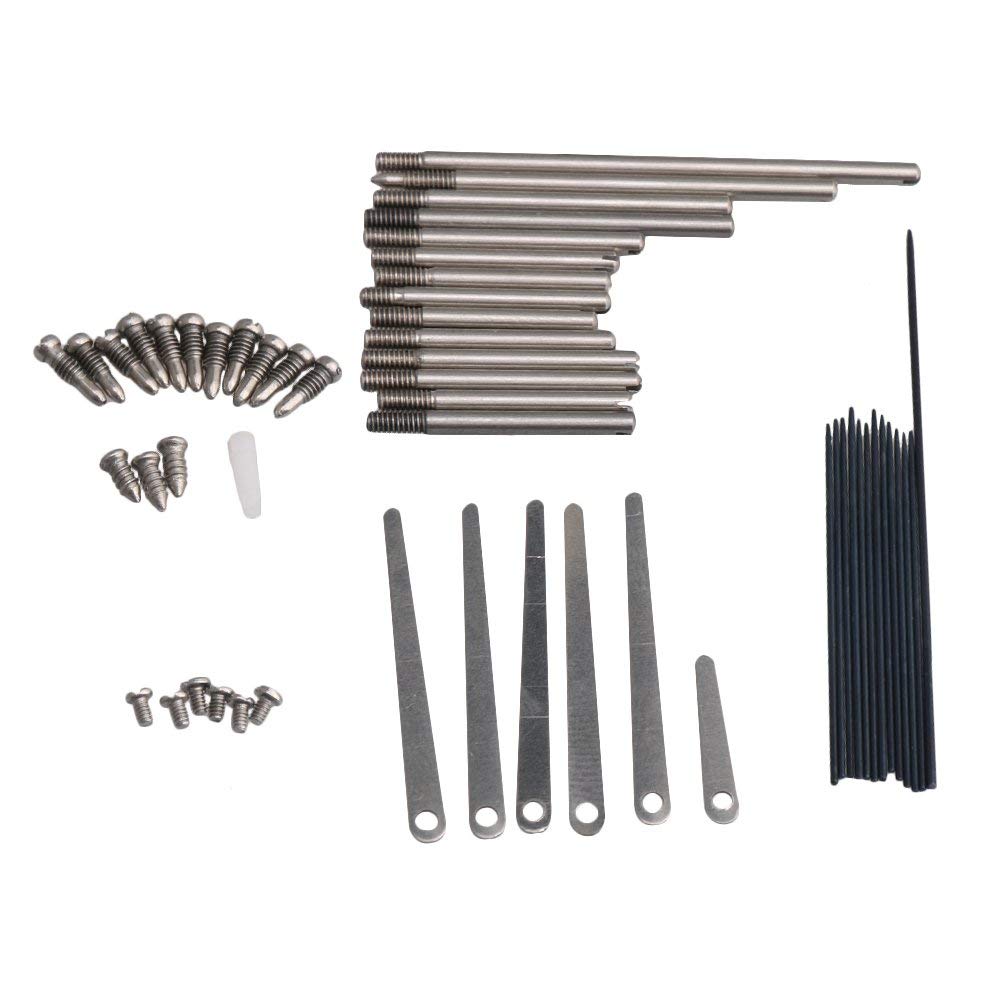Kit de herramientas de reparación de clarinetes, piezas de mantenimiento, Kit de tornillos, hoja de resorte, accesorio para instrumentos de viento en madera, bricolaje: C