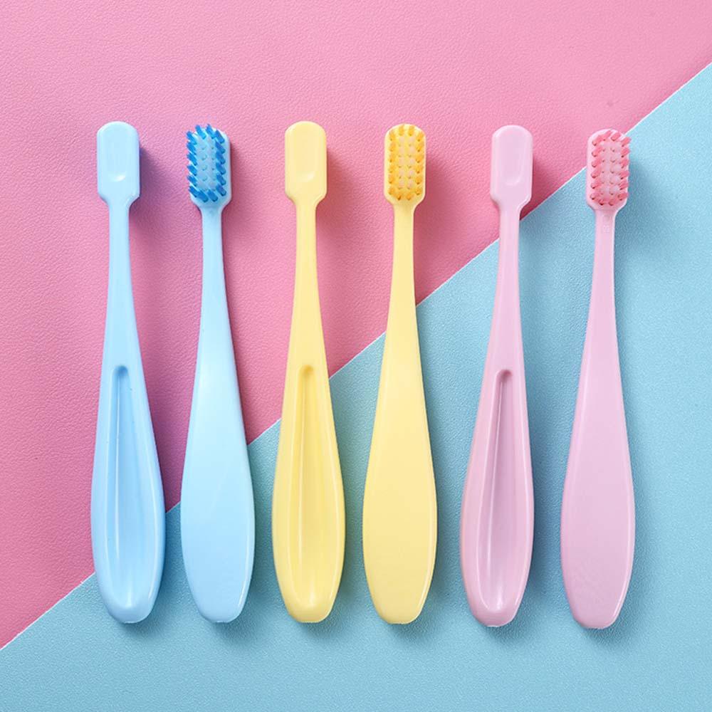 3 unids/set cepillos de dientes de cerdas lindo de los niños de Color cepillo de dientes de bebé niños higiene Oral Dental Cuidado