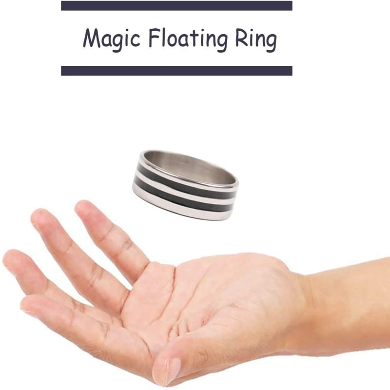 1 einstellen/ 3 stücke Magie zeigen Trick Schwimm Ring Magie mit Fliegen karte Schwimmdock Wirkung Unsichtbare Suspension Stütze interaktive spielzeug