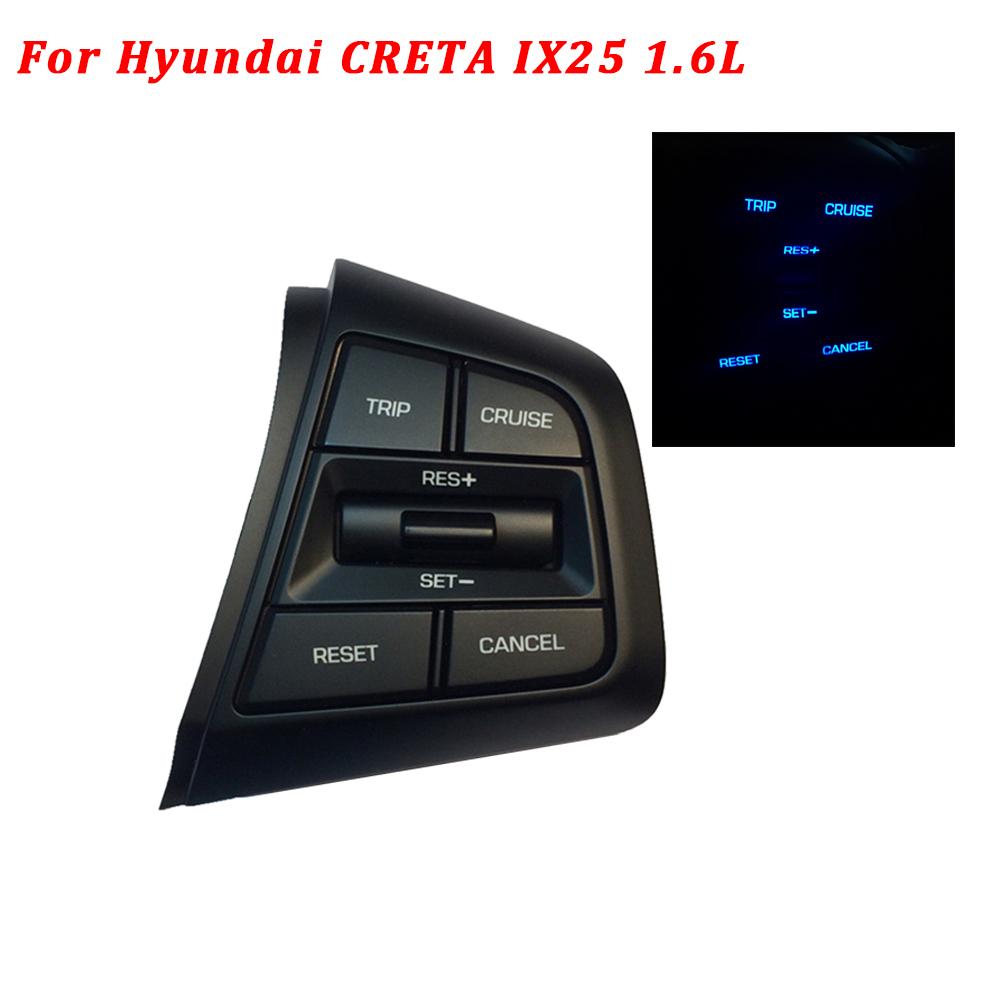 100%  ratknap fartpilot bluetooth switch til hyundai creta 1.6l ix25 højre sideknapper erstatter bildele