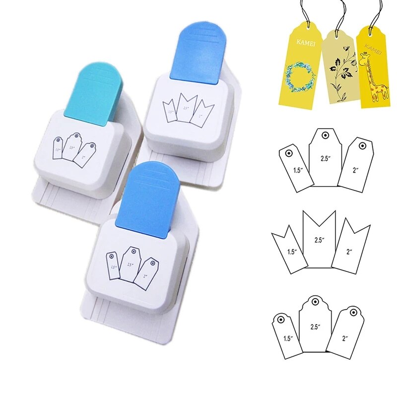 De Punch Tag Top Punch Straight 1.5, 2 Of 2.5 Inch Tag Papier Stoten Voor Scrapbooking Craft Diy Tag Punch Papier Punch