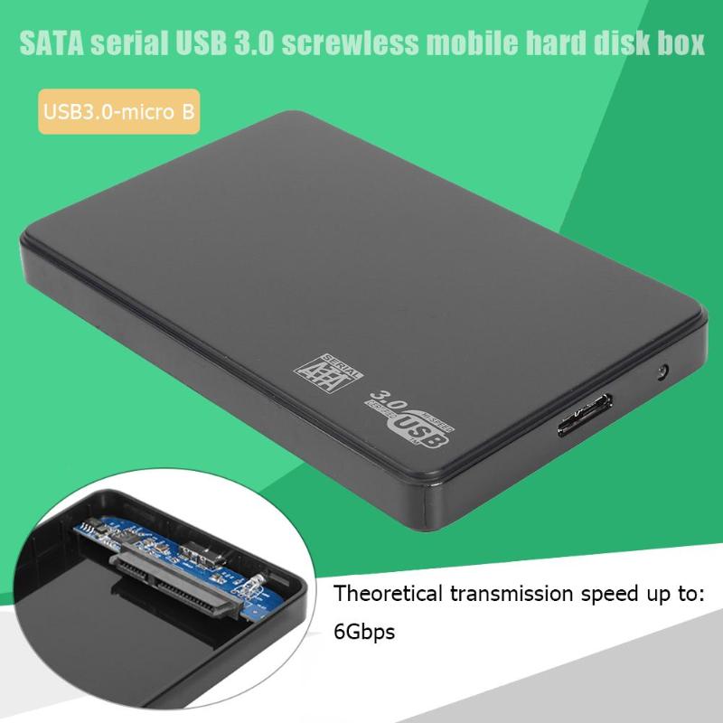 2.5 Inch Usb 3.0 Micro-B Naar Sata Externe 6-Gbps Ssd Harde Schijf Enclosurehard Disk Case Met Hdd Tas voor Windows Mac Os
