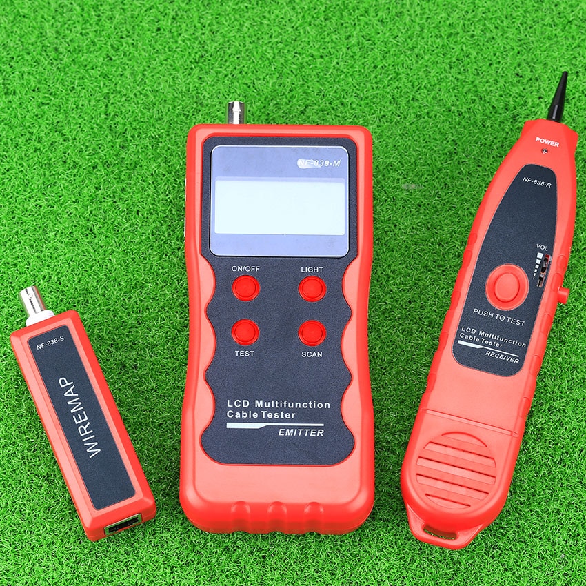 Cable Tracker Phone Line Tester BNC Network Finder USB RJ45 Wire Tracer NF-838