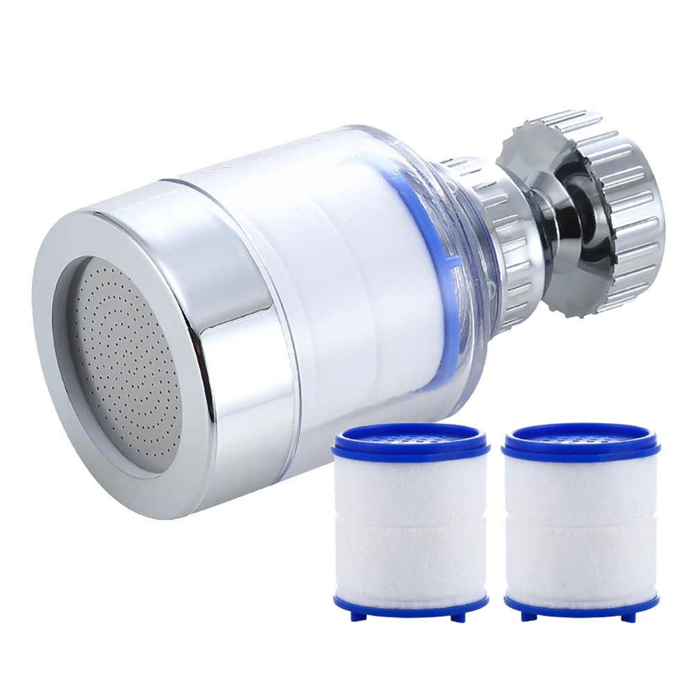 Elementos de filtro de grifo, purificador de agua para ducha, filtración de algodón PP para cocina y baño, elimina cloro, metales pesados: Rojo