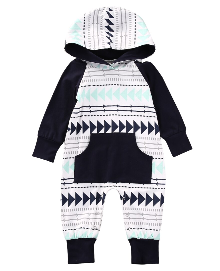 Peuter Baby Baby Jongen Meisje Kleding Set Hooded Jumpsuit Romper Speelpakje Outfits: 9m