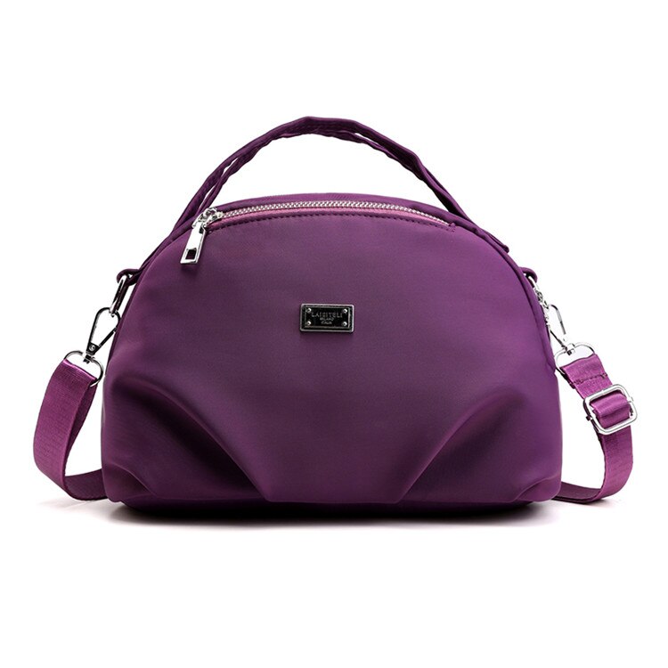 Borsa a tracolla da donna Casual borsa da donna e borse borsa a tracolla da donna borsa a tracolla da viaggio in Nylon di alta qualità per ragazze: Viola