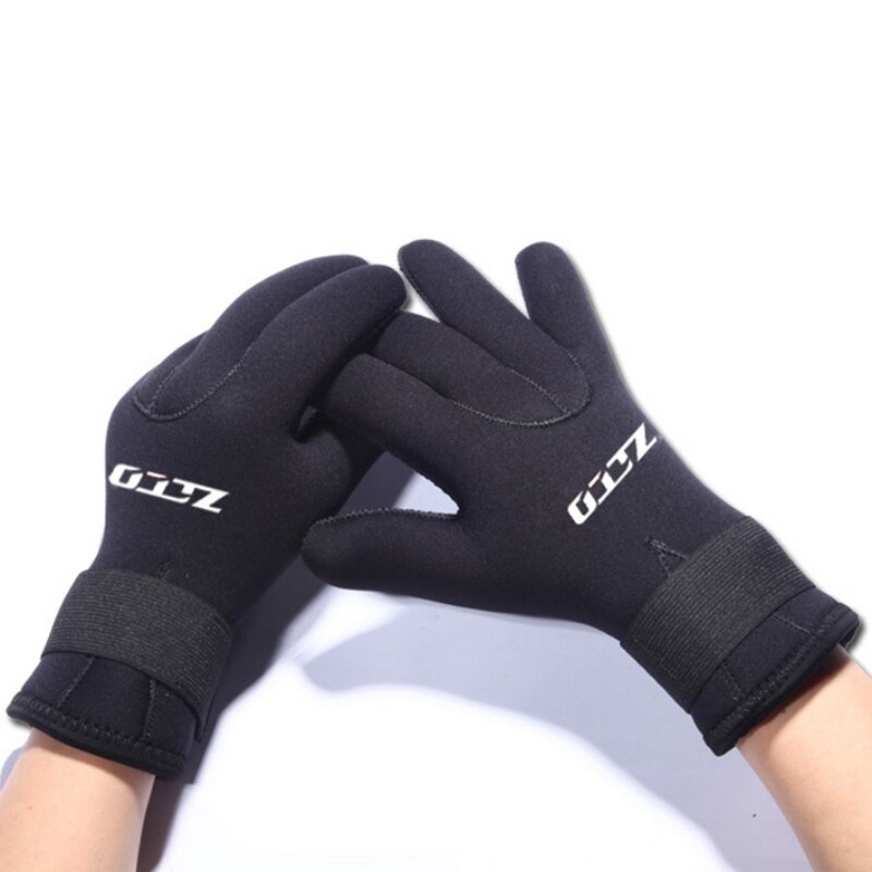 Guantes de buceo de neopreno de 3mm para pesca submarina, guantes antideslizantes, guantes ajustables para mantener el calor, accesorios de buceo