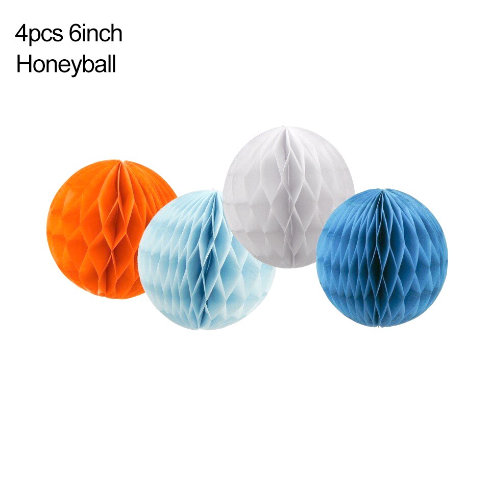 1PC Cloud &amp; Flugzeug Banner Baby Duschen Party Girlanden Dekoration Kinder Geburtstag Glücklich Hängen Hintergrund Girlanden Partei Liefert: 4PCS-6inch Honeycomb
