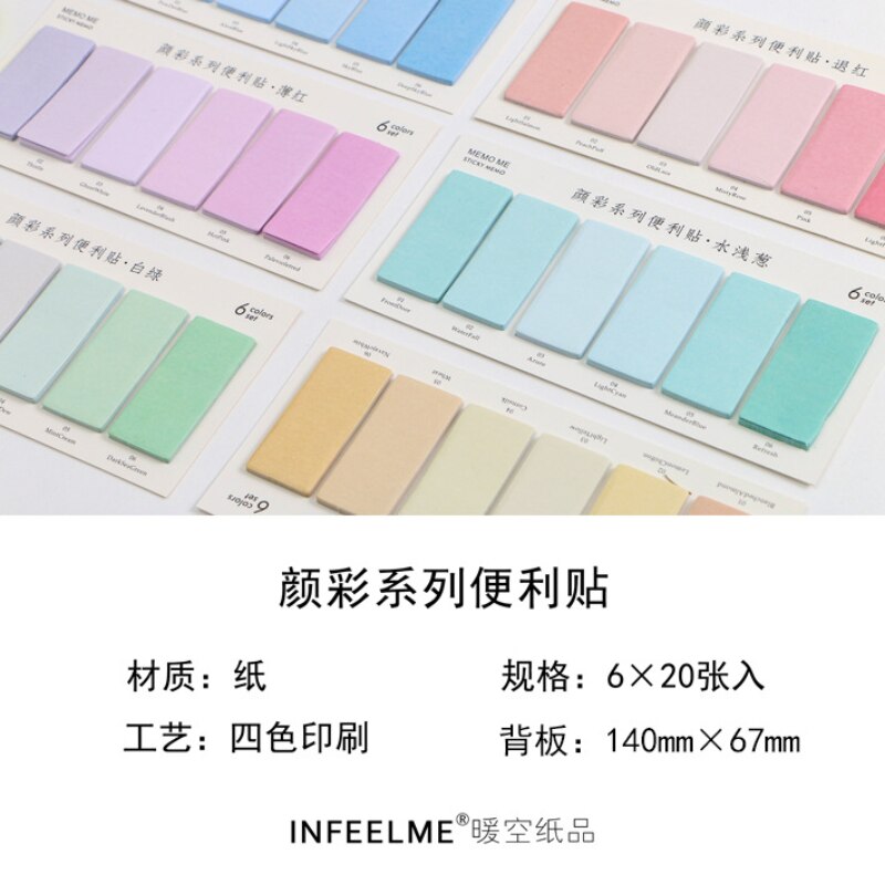 120sheets Sticky Notes Ins Stationary Supplies Pink Memo Pad Posted Tabs Its Message Paper To Do List School Office Accessories