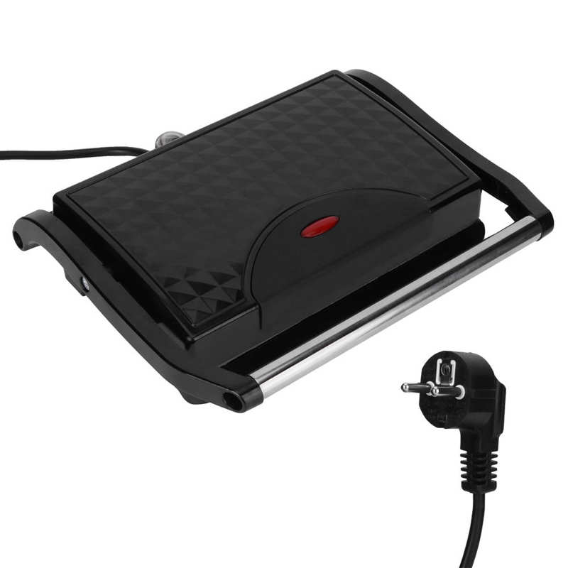 Double face électrique Barbecue Grill sans fumée Panini Barbecue Steak grillé Pan Sandwich fabricant petit déjeuner Machine 750W