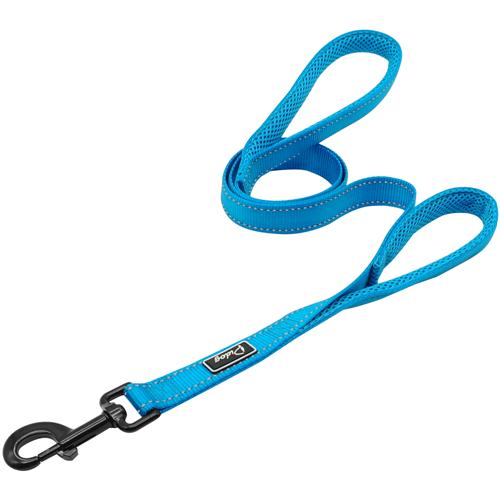 Conjunto de Correa y arnés reflectante sin tirones para perro, chaleco para mascotas de plomo para perros pequeños y grandes, Perfecto para el entrenamiento diario XXS-L caminar: M / Blue Leash
