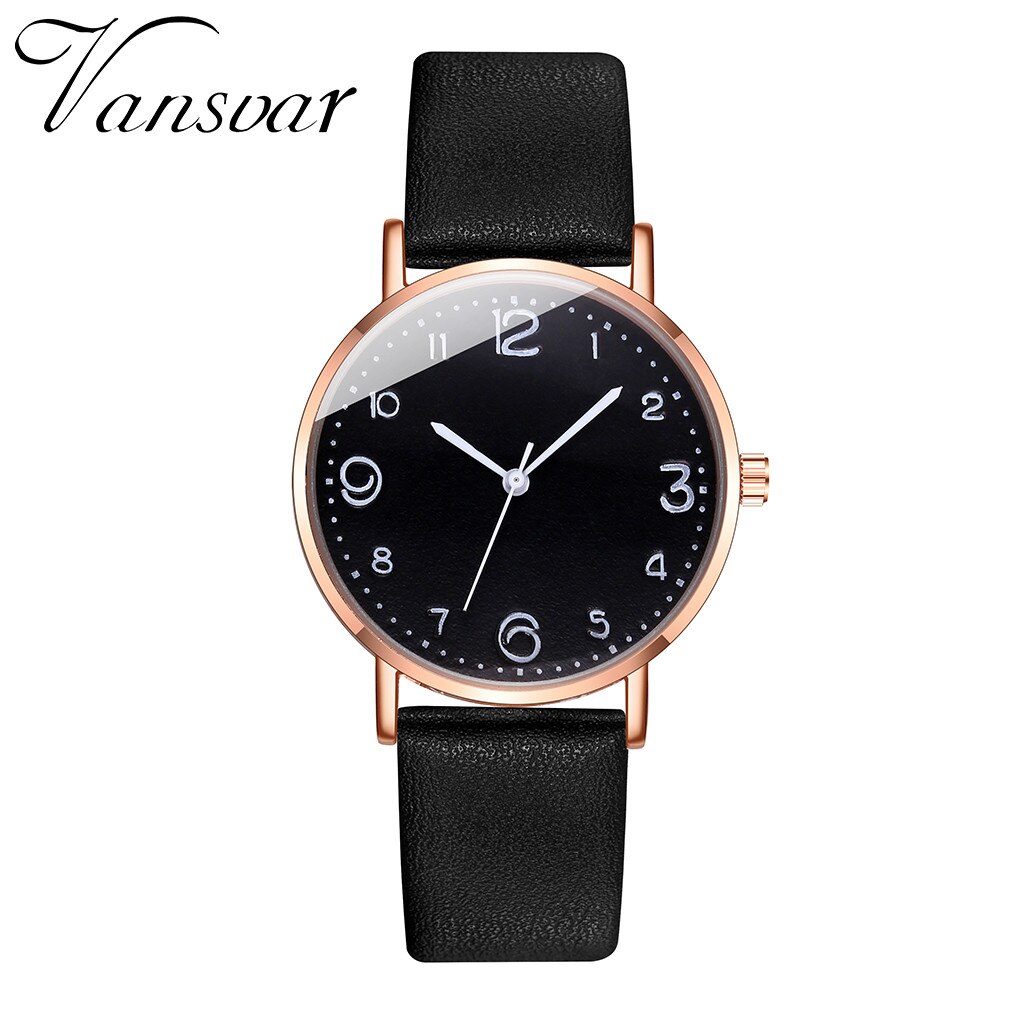 Luxe Vrouwen Polshorloge Casual Quartz Lederen Band Newv Band Jurk Horloge Dames Analoge Horloge Dames Horloge: B