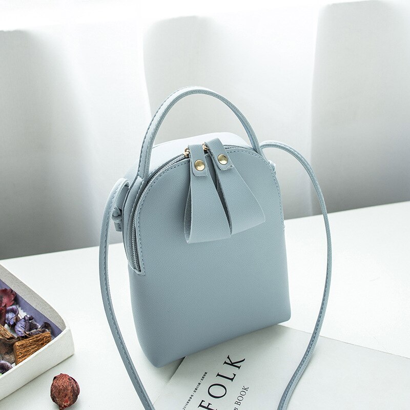 Women's Mini carry change small backpack summer style shell messenger women's single shoulder mobile bag: Blue