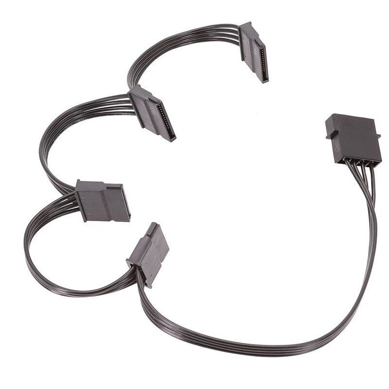 -3X Optical Drive Bay to 4-Bay 3.5Inch SATA SAS HDD Cage Rack Bracket Hard Drive Tray Caddy Adapter with SATA 3.0 Cable