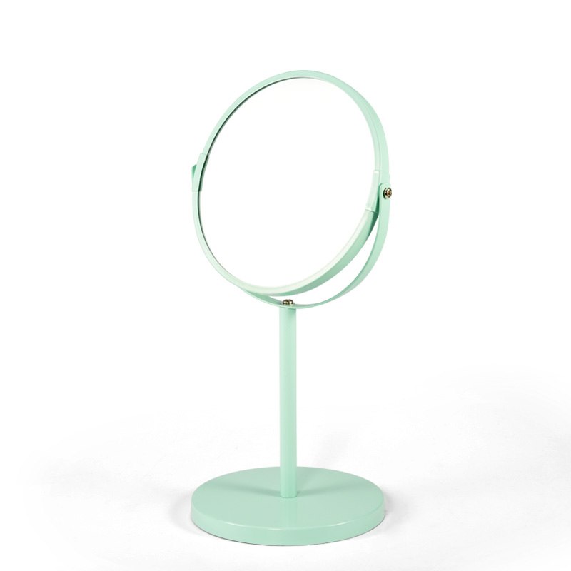 Anho 1x/3x stativ makeup spejl forstørrelse forfængelighed 6.7 '' spejl dobbelt ansigt justerbar kosmetisk kommode runde boligindretning: Grøn