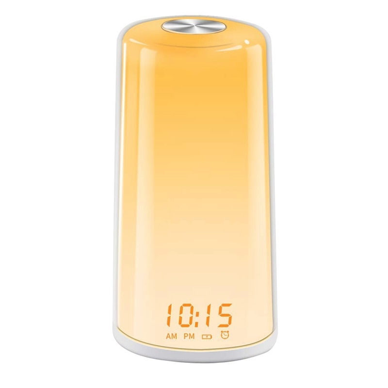 Sunrise Alarm Clock Press-Sensitive Beside Lamp with Dimmable Warm White Night Light for Living Room Bedroom(EU Plug)