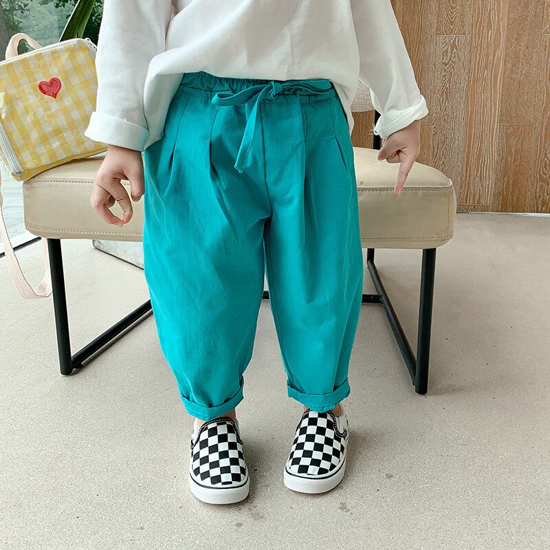 Baby Harem Pants Girls Pants Springs Kids Clothing Baby Casual Pants Cotton Trousers1-6Y Toddler Cargo Pants Infant Harem Pants