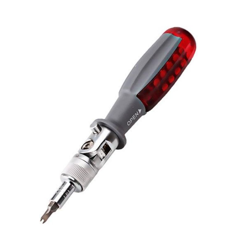 Adjustable Angle Ratchet Screwdriver 180 Degree Adjustable Hexbit Angle Driver Ratchet Wrench Multi-function Screwdriver