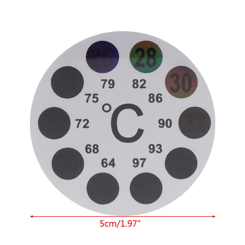 Aquarium thermometer sticker 18 to 36 temperatuur digitale weegschaal label plakbaar