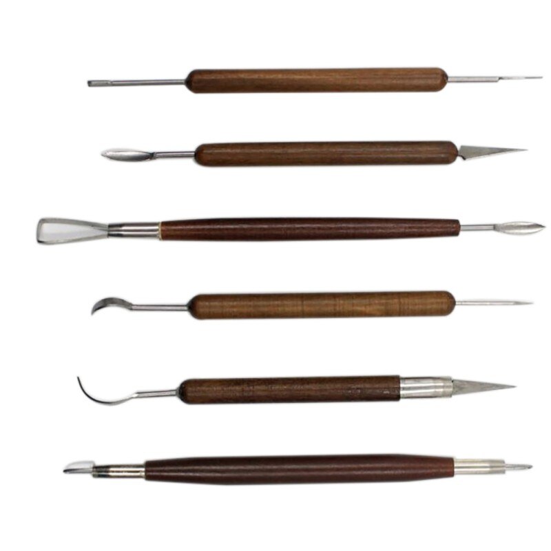 6 pcs Klei Gereedschap Polymeer Klei Aardewerk Keramiek Beeldhouwen Carving Modeling Tools Handgemaakte Ambachtelijke Kunst Mes Set