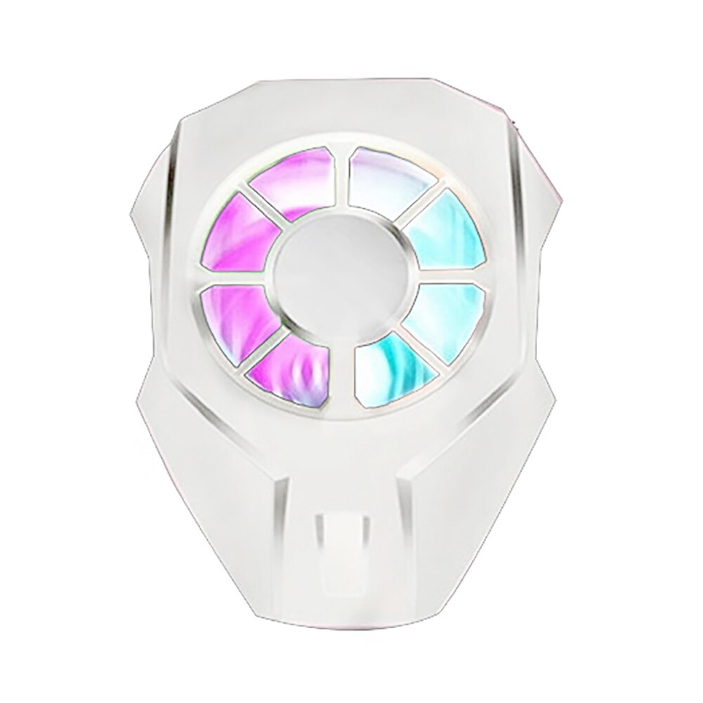 Universal Gamepad Game Handle Radiator Cell Phone Cooler Cooling Fan Refrigeration Fan Gaming Players Radiator: white