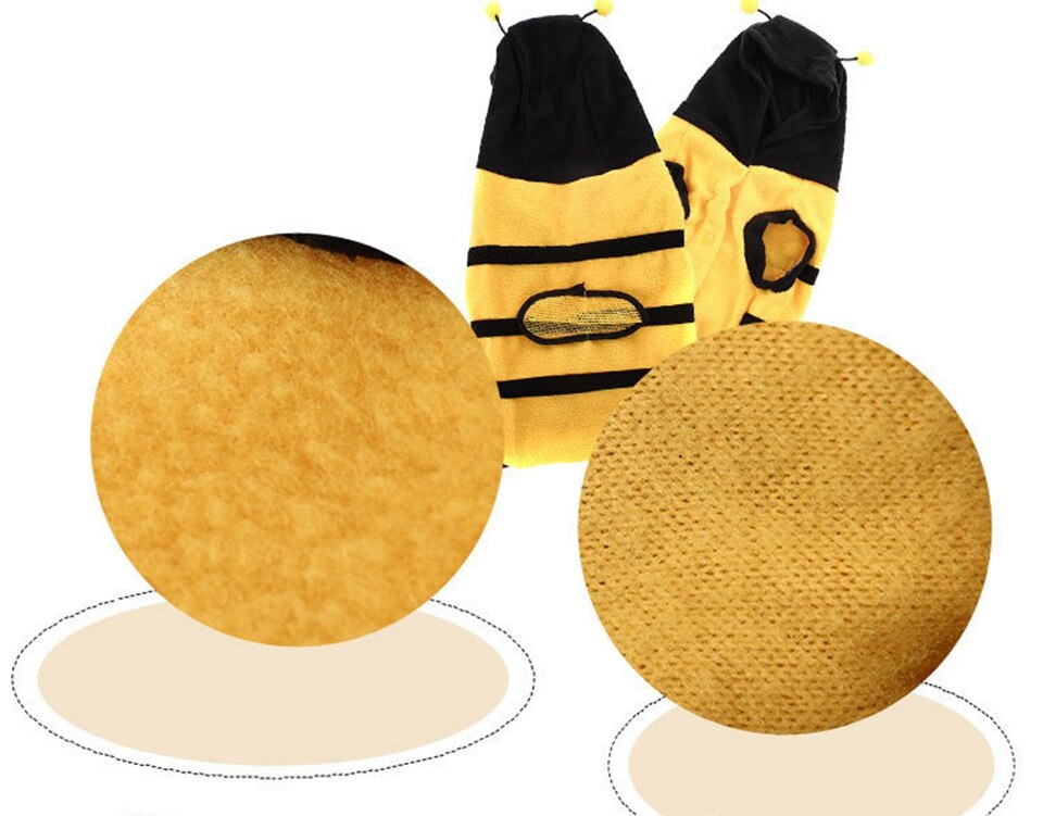 Costume pour chien et abeille, vêtement pour animaux de compagnie, adorable, bourdon, ailes, chiot, HTL-21