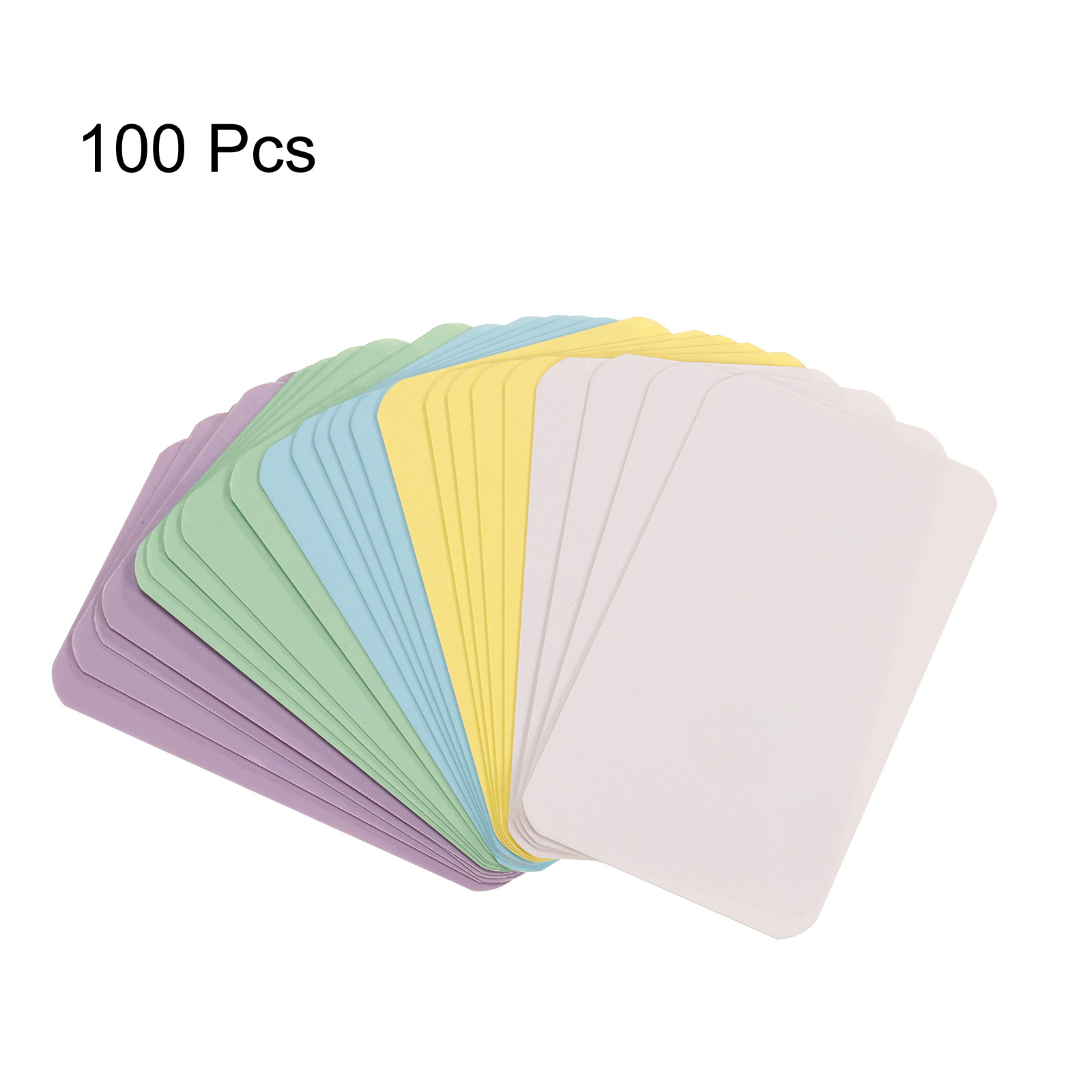 100 Stück 90 x 54 x 0,3 mm Kraftpapier-Karte, blanko, Visitenkarte, Nachricht, Hinweis, Dankeskarte, Schreibkarte, Etikett, Lesezeichen, Lernkarte