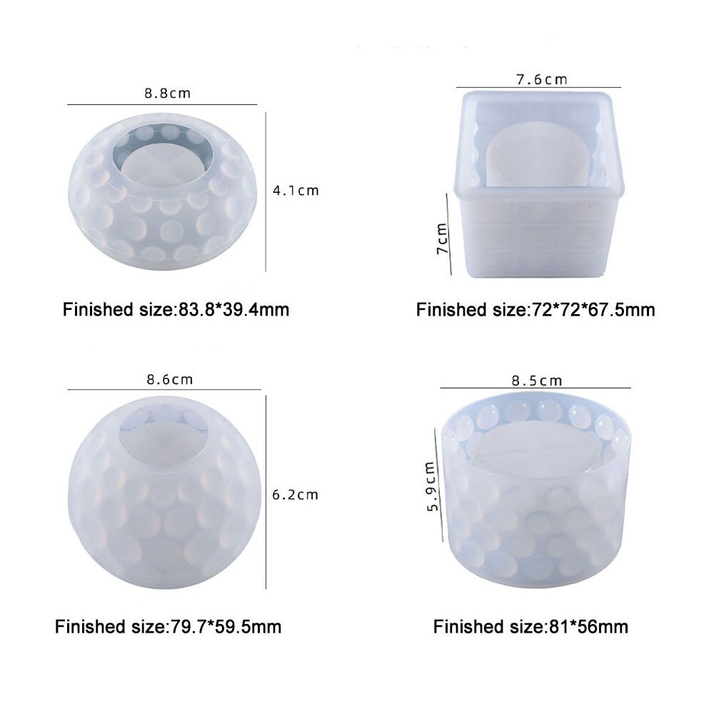 Silicone World Silicone Mold DIY Epoxy Resin Candle Holder Mould Aromatherapy Candle Molds Clay Plaster Mould Glue Mold