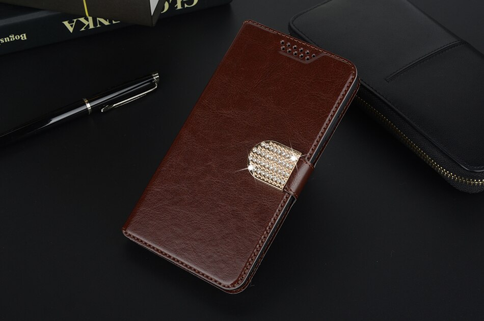 Skóra miękka etui na alcatel U5 HD 5047 5047D 5047Y 4047 4047D 4047Y 5044D 5044Y etui z klapką stojak obudowa portfelowa Coque etui