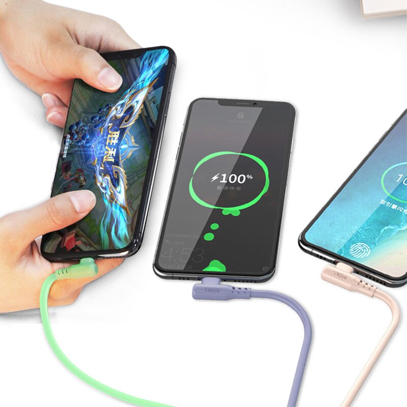 3 w 1 typ C 8Szpilka mikro USB silikonowy kabel robić iPhone 11 Xr 8X7 6 6S plus iOS 10 9 8 Samsung Nokia USB szybkie ładowanie kable