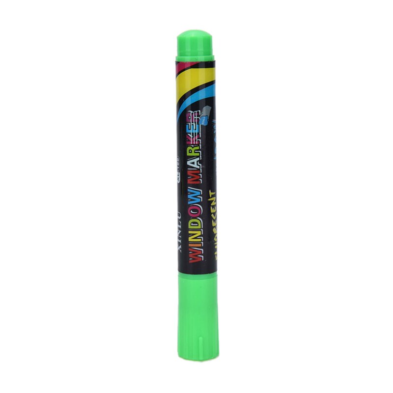 1PC Erasable Multi Colored Highlighters Liquid Chalk Marker Pens LED Writing Board GlassWindow Art8 Colours Marker Pens: Green