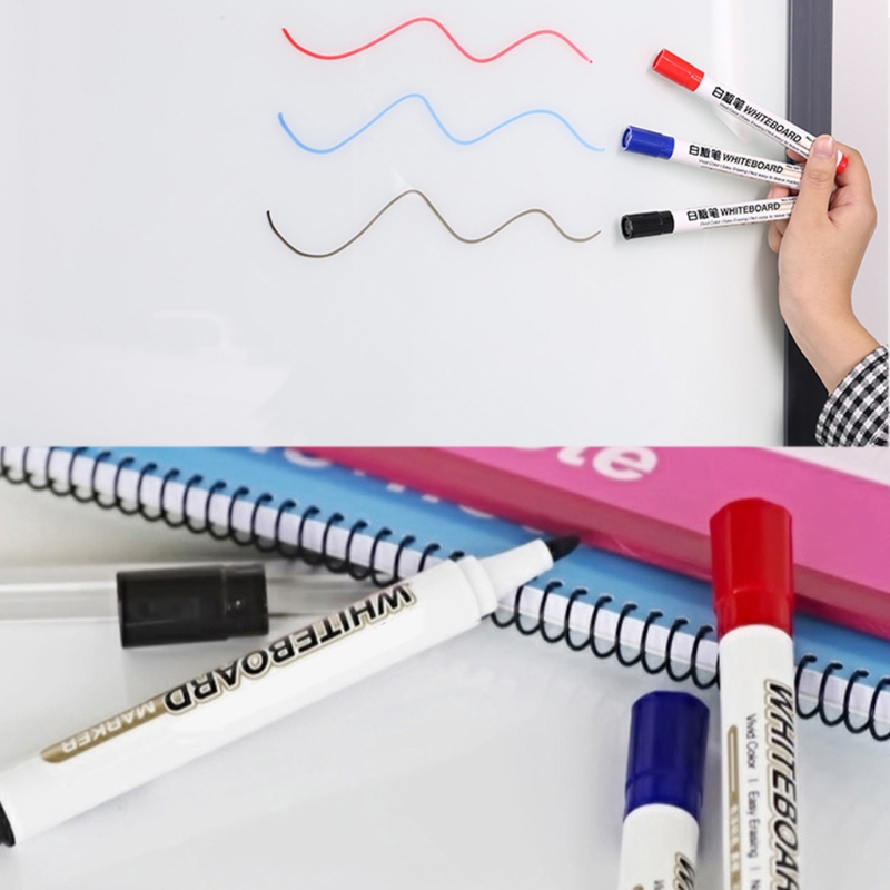 1 pc tusj 3 farger som kan tørkes av flytende kritt glass vindu tusj penn butikk bil dekorasjonsverktøy