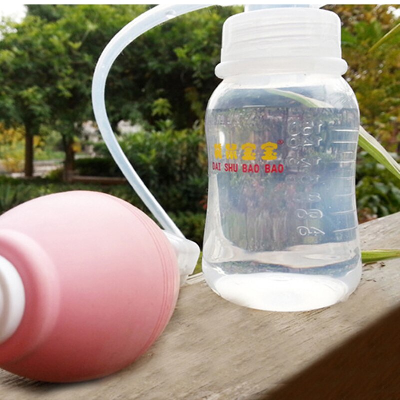 With Mom Simple Manual Breast Pump Silica Gel PP Big Suction Pregnant Women Breast Pump With Bottle Breast Feeding