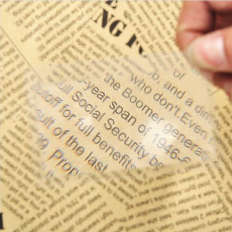 7 pcs Card Size Ultra Thin Credit Card 3 X Magnifier Magnification Magnifying Glass Fresnel LENS for Reading NG4S