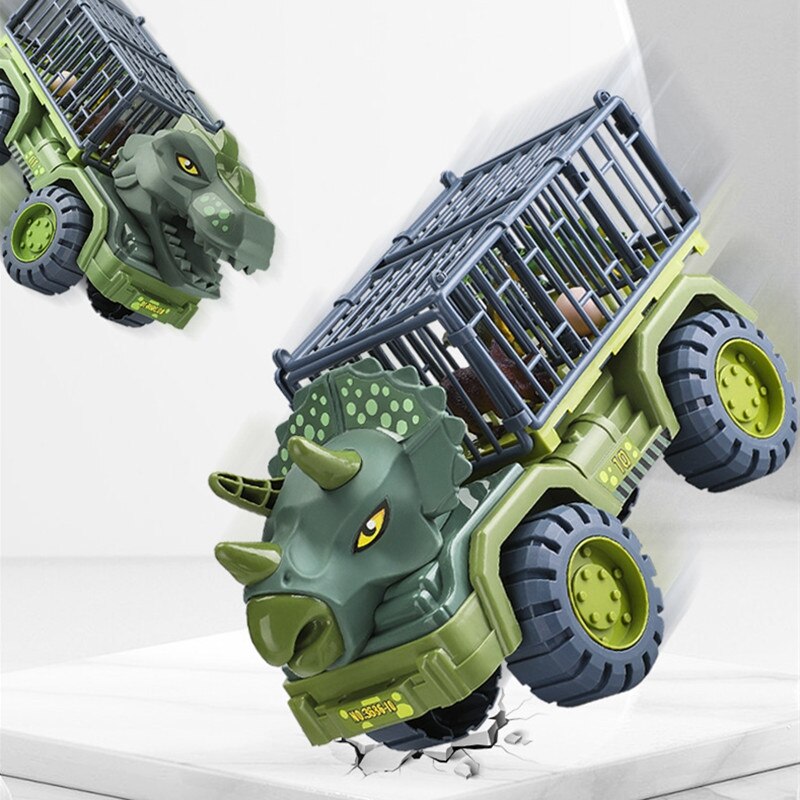 Kids Dinosaur Car Toy Big Size Dinosaur Transport Cars for Boys Jurassic World Game Interactive Montessori Toys for Toddlers