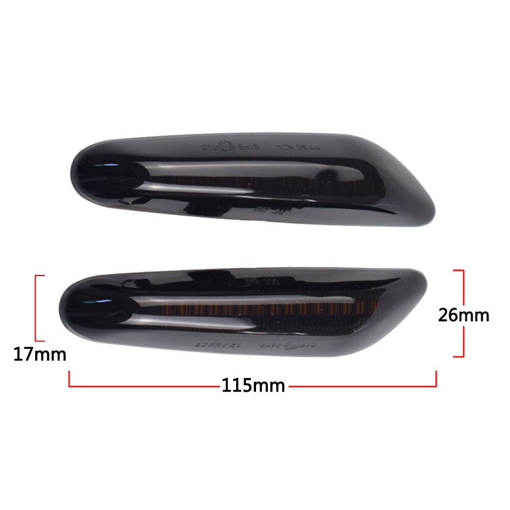 För bmw  e60 e90 e91 e81 e83 e88 e92 e82 e46 dynamisk repeater sidomarkör spegel indikator blinker flödande led blinkers