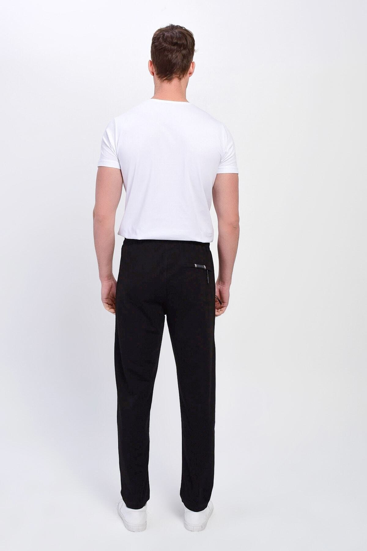 Male Black Beli Wheel Zipper Pockets Sweatpants