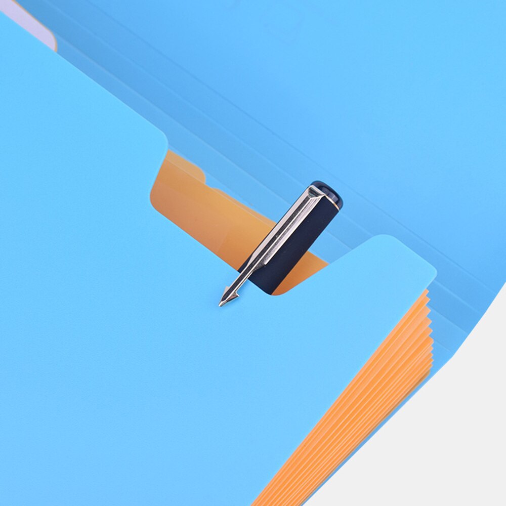 12 Grids Expanding File Folder Organiser Portable Documents Accordion Button Closure Business Document Folder Storage Ba