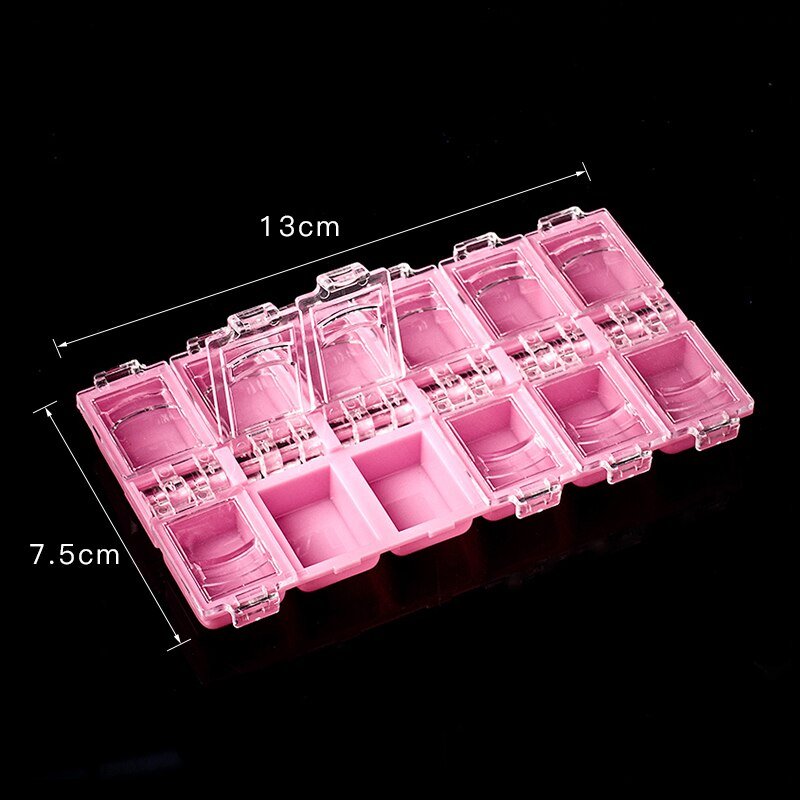 Boîte de rangement vide en plastique multi-tailles pour Nail Art, boîte de rangement pour strass et gemmes, boîte de rangement pour Nail Art, étui pour accessoires de peinture diamant: Q05468