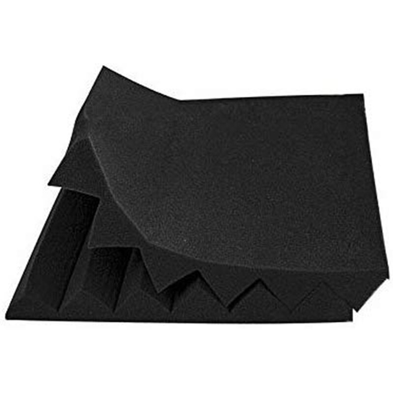 12 stk akustisk panel studio lydisolert skum kile flis brannsikker studio skum lyd kiler 5 x 30 x 30cm