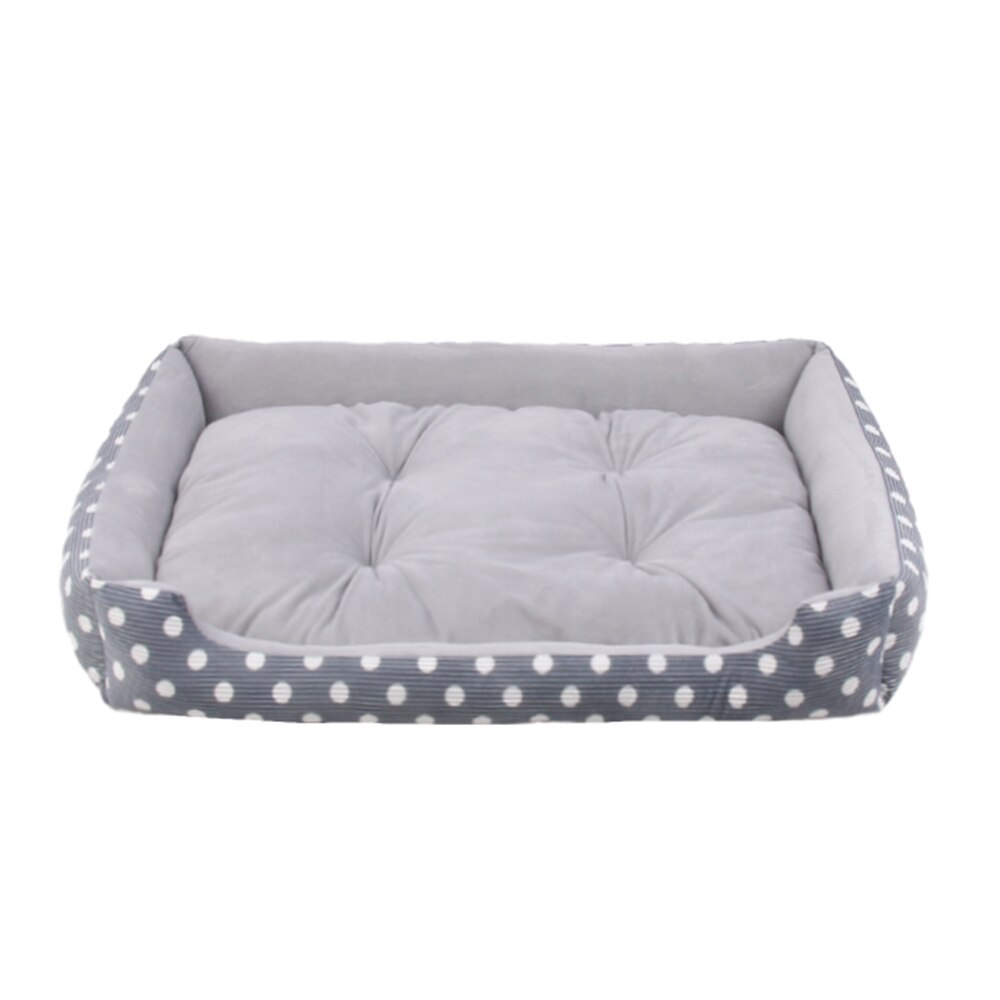 Hiver chien chat couverture douce flanelle chiot chats Couches coussin pour animaux de compagnie lit dormir couverture housse de coussin fournitures pour animaux de compagnie chats: grey blue / XS