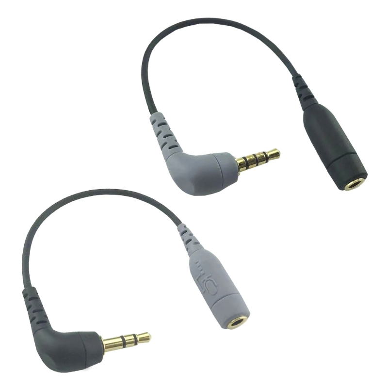 Adaptador de Cable de micrófono de 3,5mm a TRRS, adaptador hembra de 3,5mm para grabación de cámara de micrófono RODE SC3/SC4