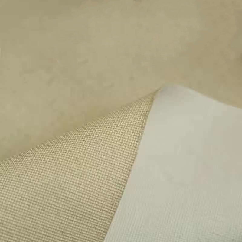 Oil canvas linen blend fine-grained coated cotton oil painting canvas medium coarse grain blank canvas acrylic paint art canvas: A in flax Medium