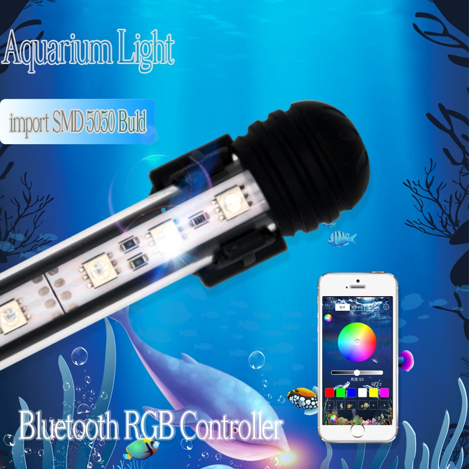 100CM RGB LED Geplant Aquarium Led Verlichting Aquarium Licht Lamp Led Aquarium Dompelpompen Lamp Licht Voor Aquarium Waterdichte