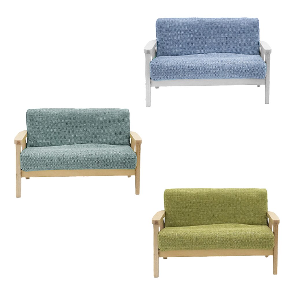 Classic 1:6 Scale Doll House Sofa For Furniture Living Room