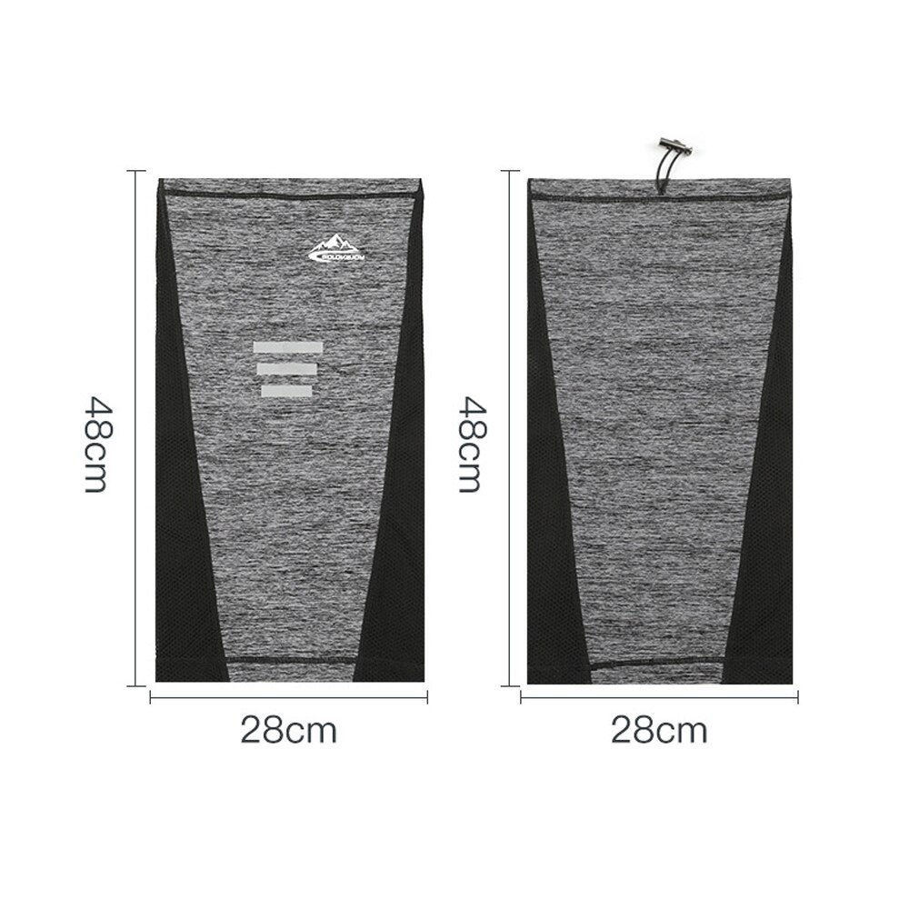 Schwarz Radfahren Halbe Gesicht Maske Eis Seide Motorrad Radfahrer Halsrohr Schal Snood Motorrad Fahrrad Headwear Radfahren Halbe Gesicht Maske