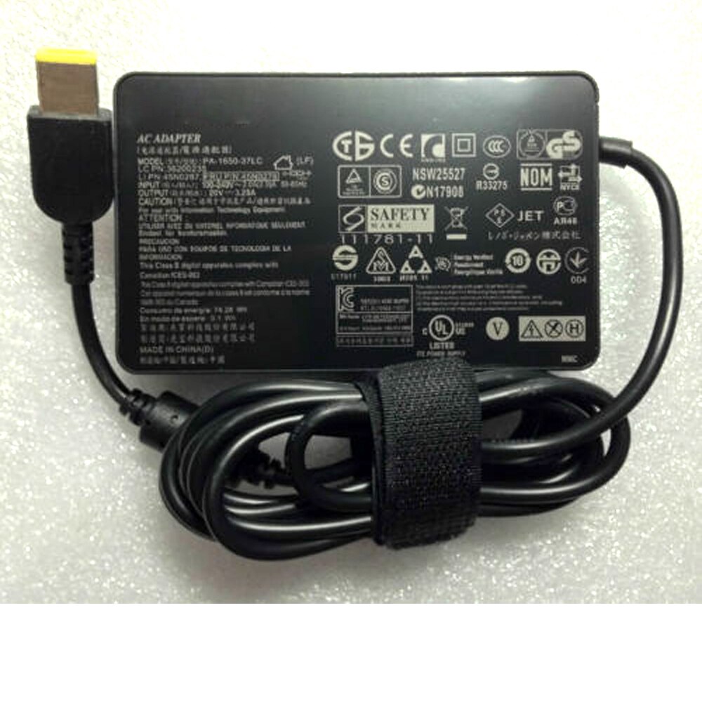 Fit for Lenovo 20V 3.25A Ac Charger IdeaPad Yoga 13 ADP-65XB PA-1650-37LF