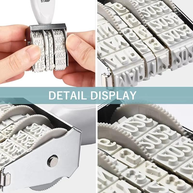 69HF Rubber Stamp Line Dater Date Stamp for Scrapbooking Packaging Craft