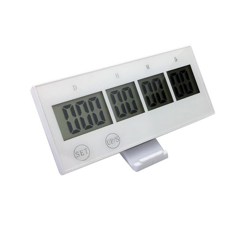 LCD Large Screen Event Reminder Loud Alarm Timer Kitchen Digital Timer 999 Days Clock Touch Key: 1